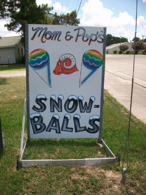 Stands de boules de neige du sud-ouest de la Louisiane 
