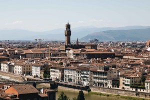 Un paysage urbain italien à Florence Photo 