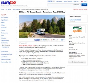 Road Trip in camper:Travelzoo si mette in viaggio 