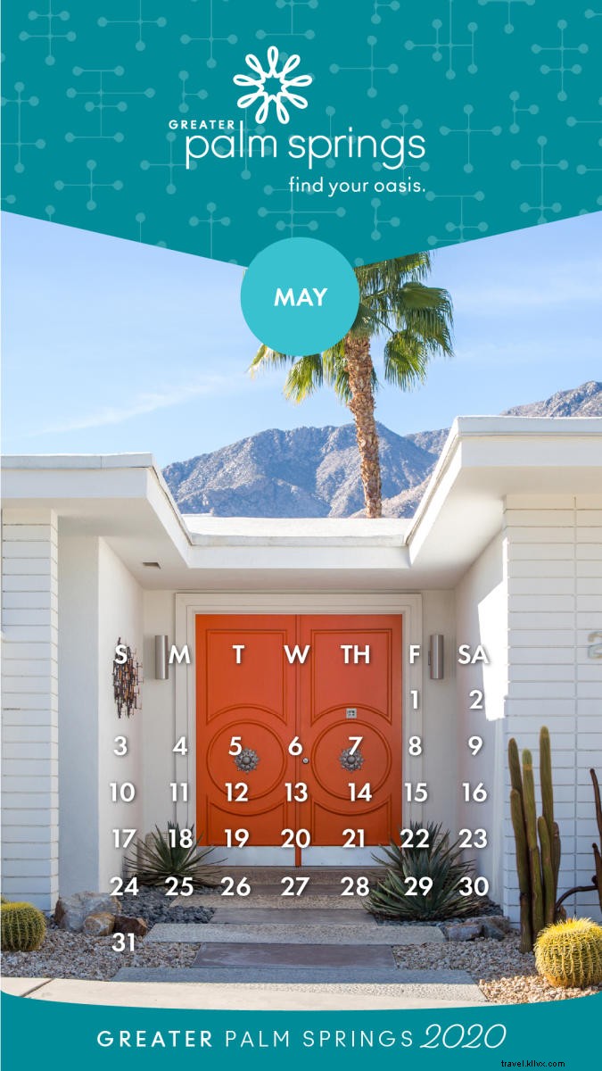 2020年5月デスクトップと電話のバックグラウンドカレンダー 