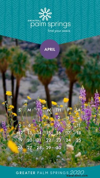 Calendari in background di aprile 2020 per desktop e telefono 