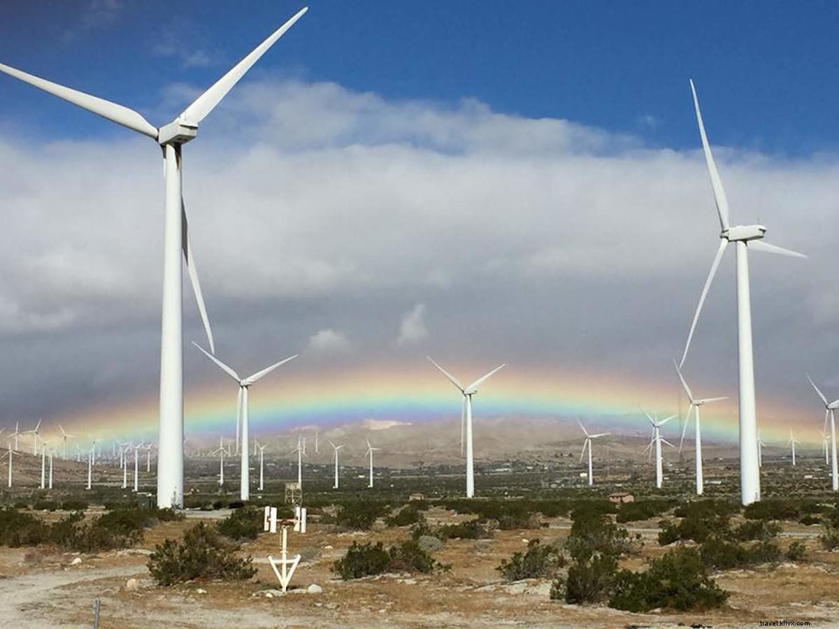 Moinhos de vento:Descubra a placa de boas-vindas exclusiva de Greater Palm Springs 
