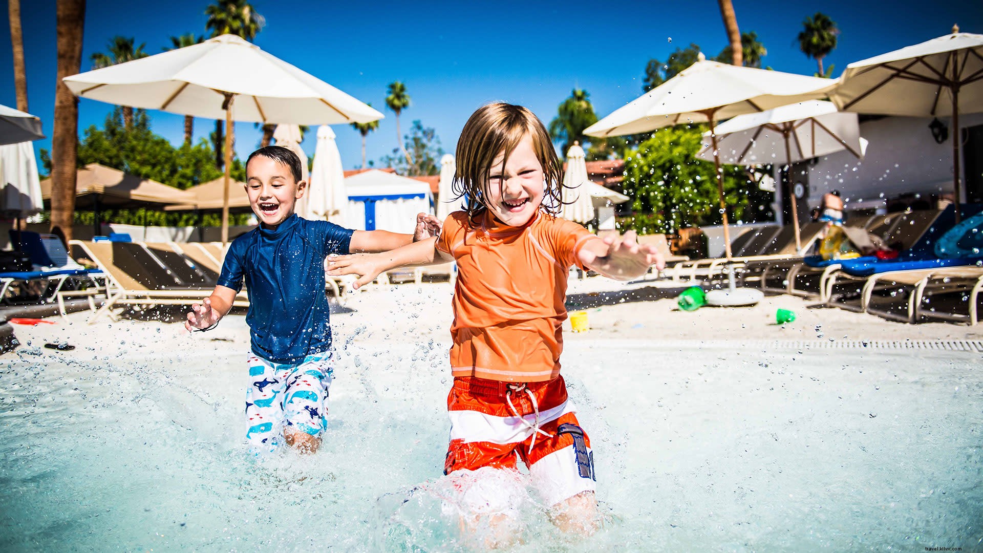 Resorts e hotéis adequados para famílias em Greater Palm Springs 