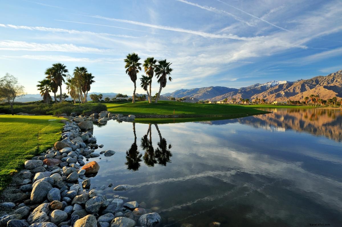Campos de golfe públicos que parecem clubes privados em Greater Palm Springs 