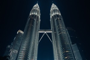 Les tours jumelles Petronas, Kuala Lumpur, Malaisie 