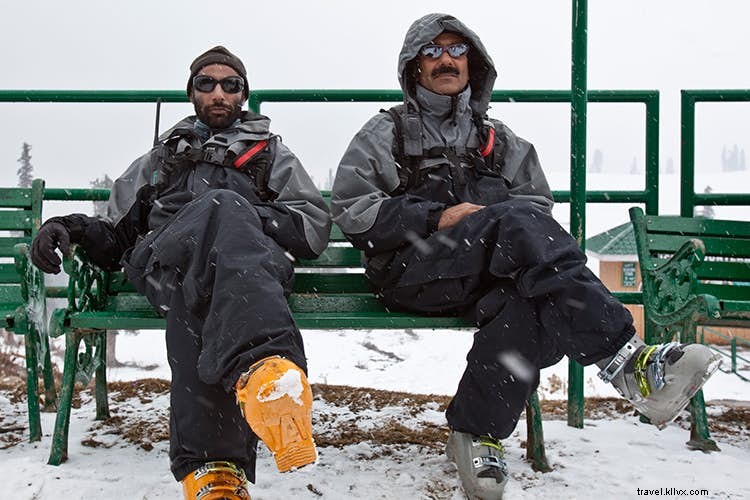 Esportes de inverno em locais estranhos 
