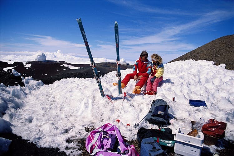 Esportes de inverno em locais estranhos 