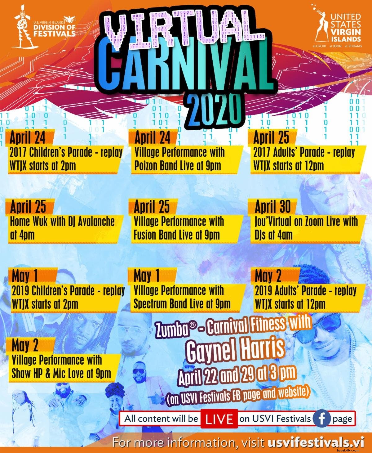 Kepulauan Virgin AS memperluas pengalaman karnaval virtual 