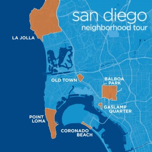 Tour del quartiere di San Diego [Mappa] 