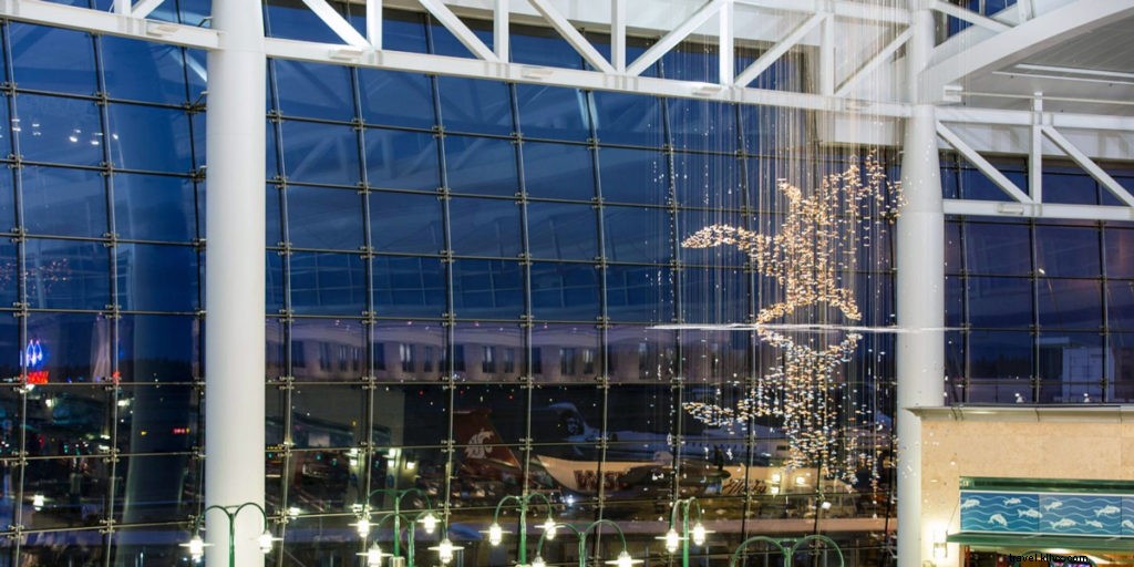 Caminhada artística no aeroporto virtual:Aeroporto Internacional de Seattle-Tacoma 