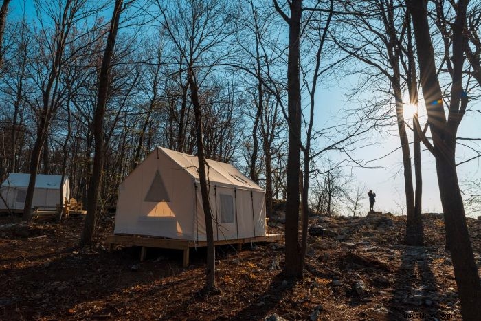 Los campamentos de Tentrr ofrecen escapadas de campamento únicas en los parques estatales de West Virginia 