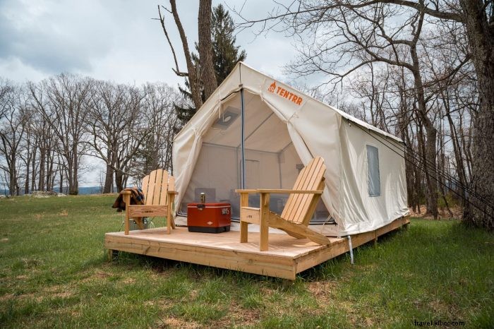 Les campings Tentrr offrent des escapades de camping uniques dans les parcs d État de Virginie-Occidentale 