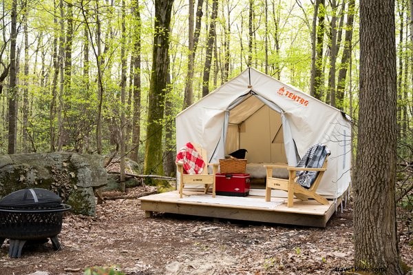 Tentrrキャンプ場は、ウェストバージニア州立公園でユニークなキャンプゲッタウェイを提供します 