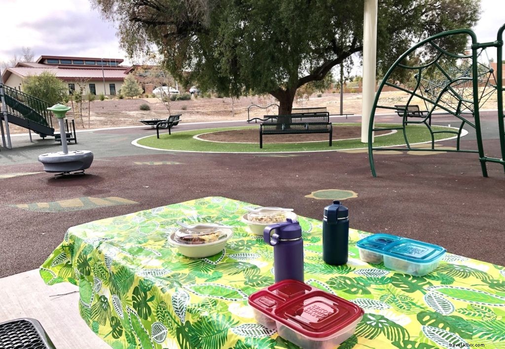 テンペの公園でのピクニック 
