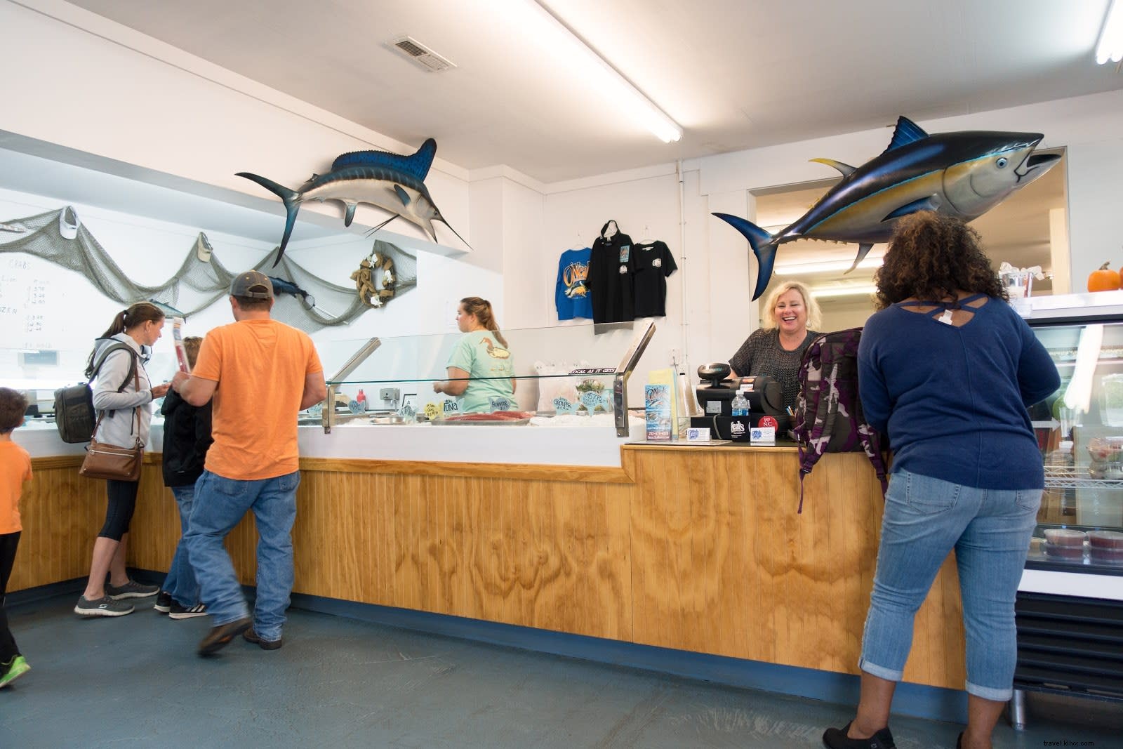Onde comprar frutos do mar de origem local em Outer Banks 