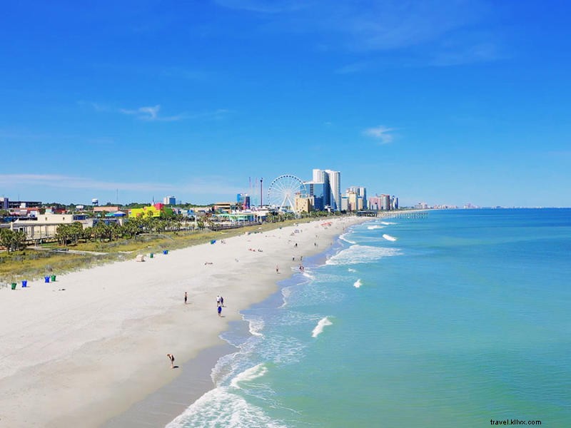 As melhores praias da Carolina do Sul estão localizadas em Myrtle Beach 