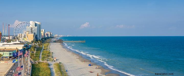 Reuniones virtuales en la playa con fondos de zoom de Myrtle Beach 