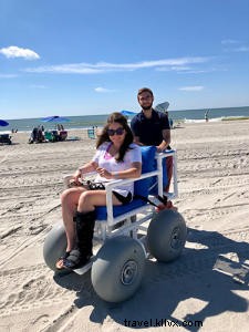 Aksesibilitas Penyandang Cacat Saat Mengunjungi Pantai Myrtle, Karolina selatan 