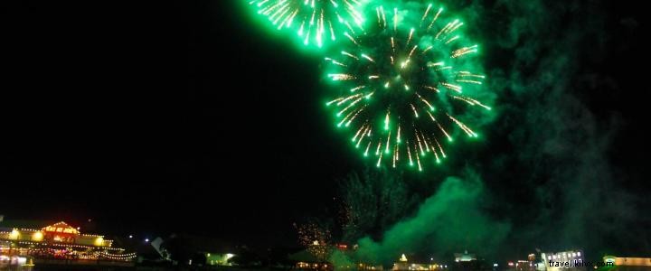 Fuochi d artificio del 4 luglio a Myrtle Beach, Carolina del Sud 