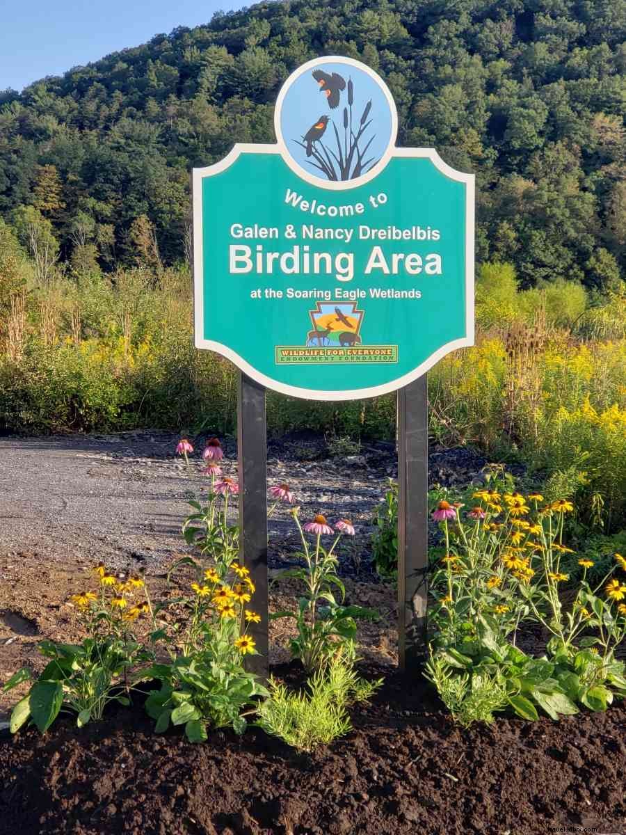 area birding yang dapat diakses mengundang pecinta alam ke Happy Valley, PA selama migrasi musim gugur 