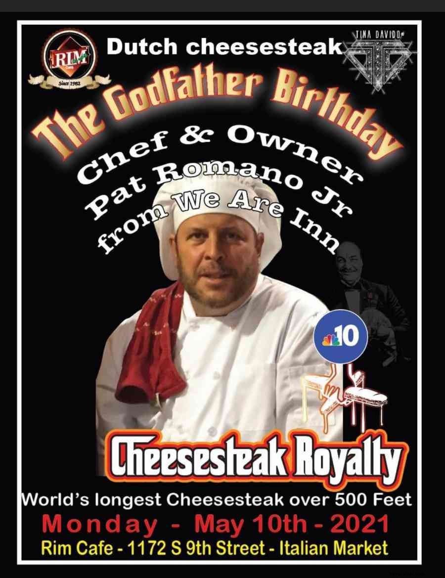 彼はWeAre Inn / LobbyGrilleのチーズステーキが歴史を刻もうとしています 