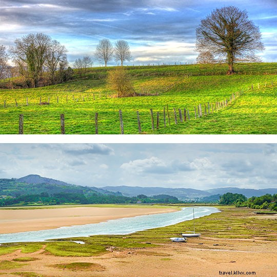 Percorsi in bicicletta vicino ai fiumi nelle Asturie 