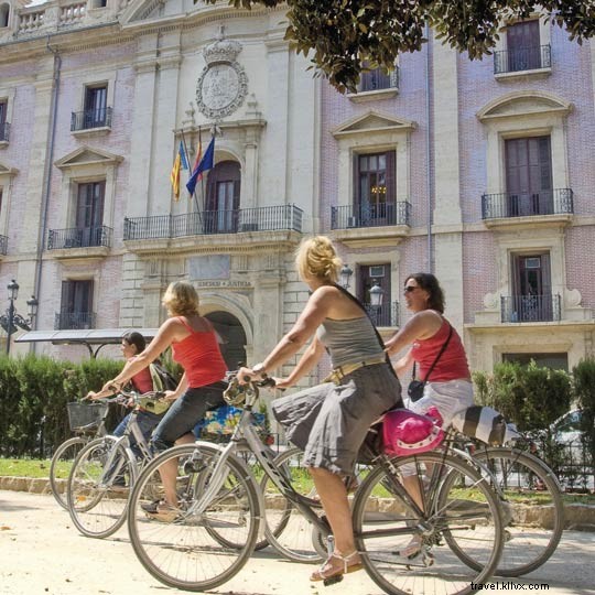 Spanyol dengan sepeda 