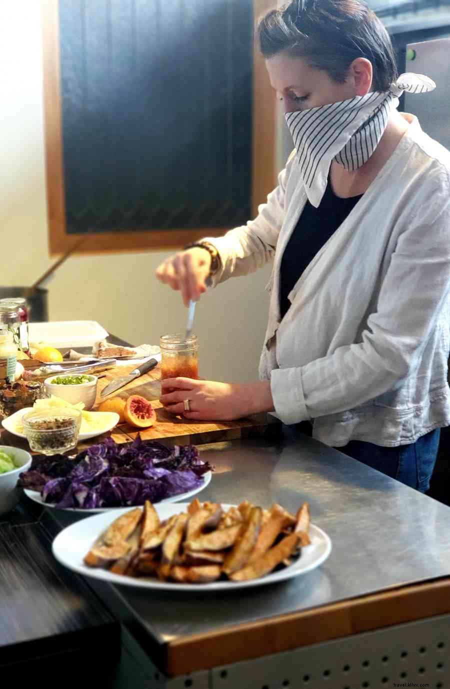 chef locali si connettono con la comunità attraverso saporiti, cibo nutriente 