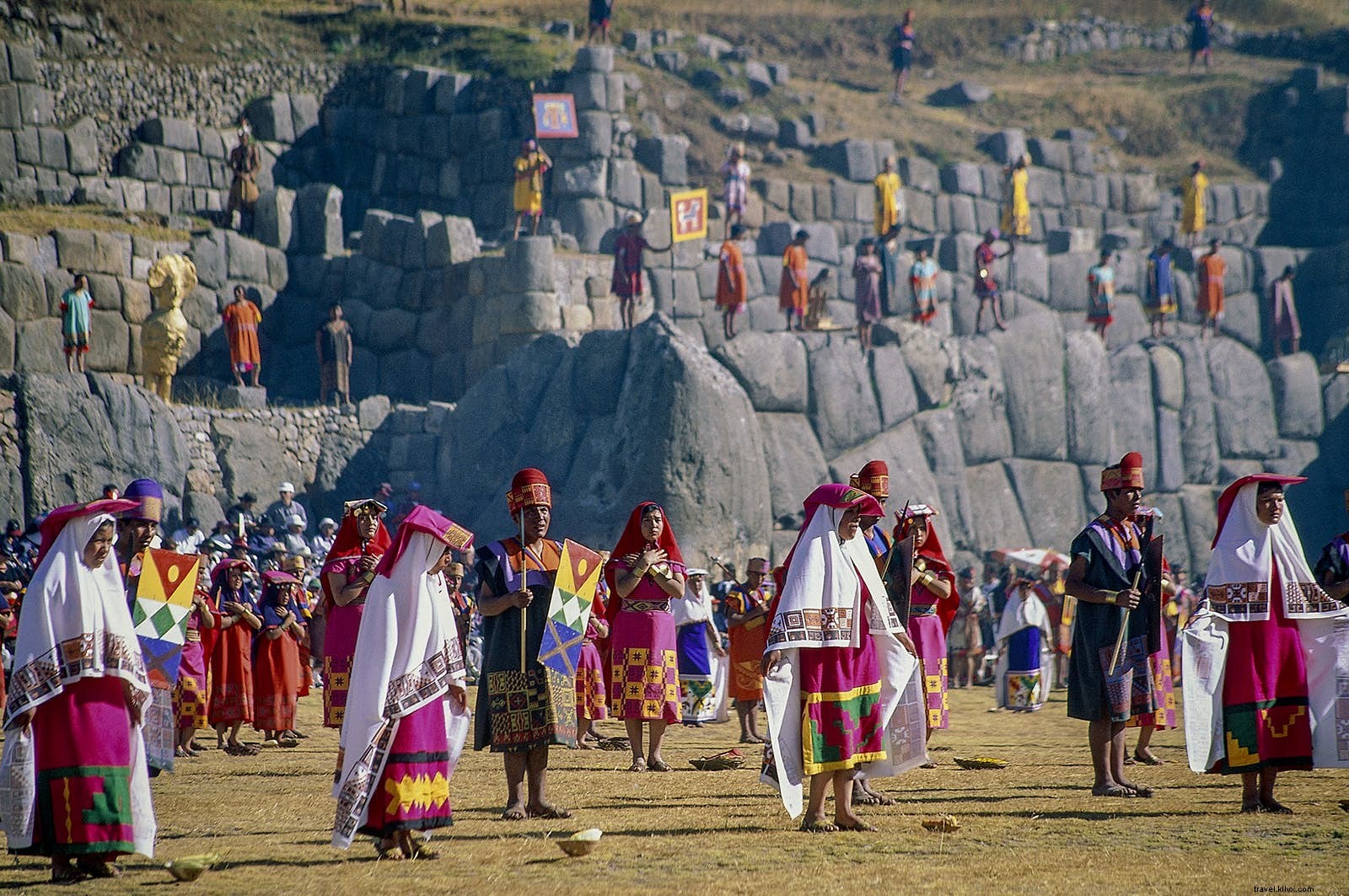 インティライミ：南アメリカのインカ至点のお祝い 