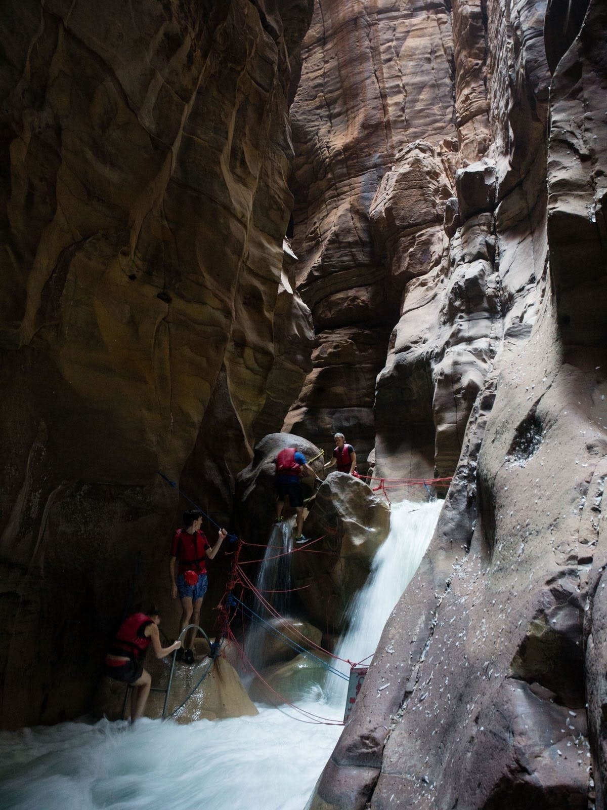 Randonnée dans les oueds et les cascades sur la côte jordanienne de la mer Morte 