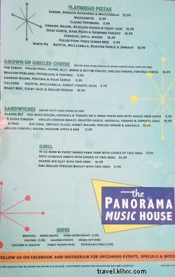 パノラマミュージックハウス-音楽、 食べ物、 とムーア 
