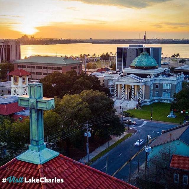 #VisitLakeCharles Foto Bulan Ini:Pemandangan dari Atas 