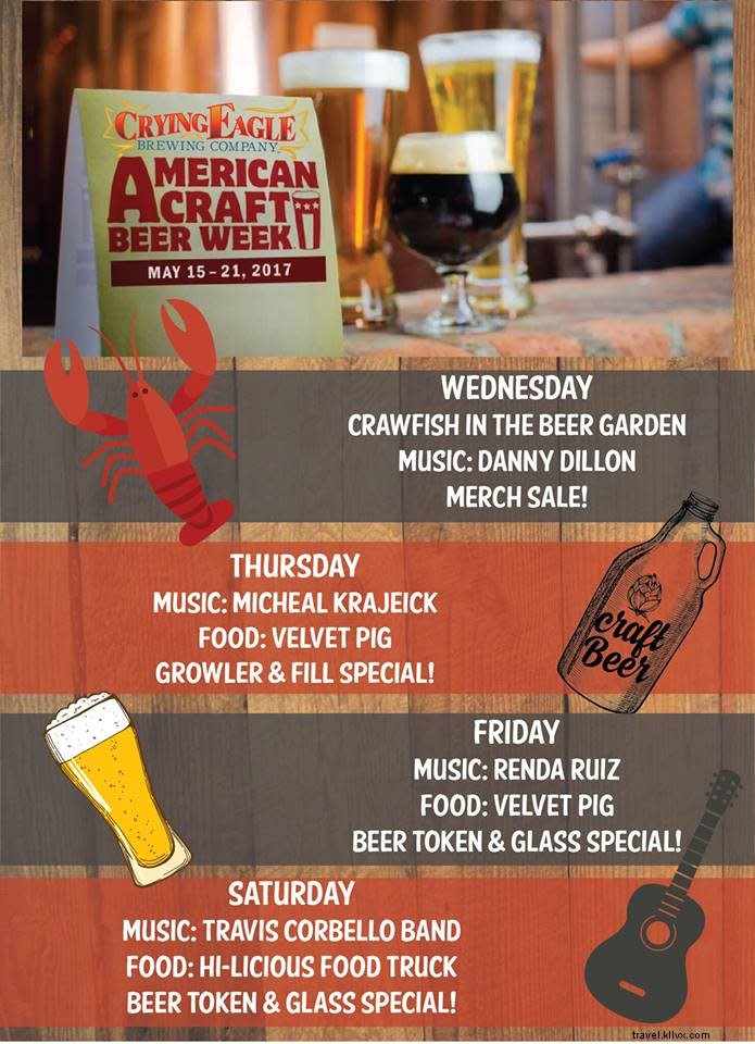 Apa yang ada di Tap di Lake Charles untuk American Craft Beer Week? 