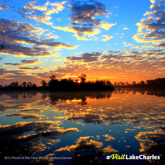Reflexão perfeita:#VisitLakeCharles Foto do ano 