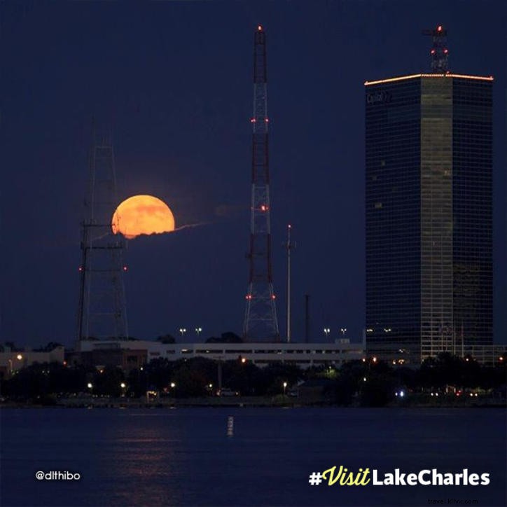 Uma vez na lua azul:#VisitLakeCharles Foto do mês 