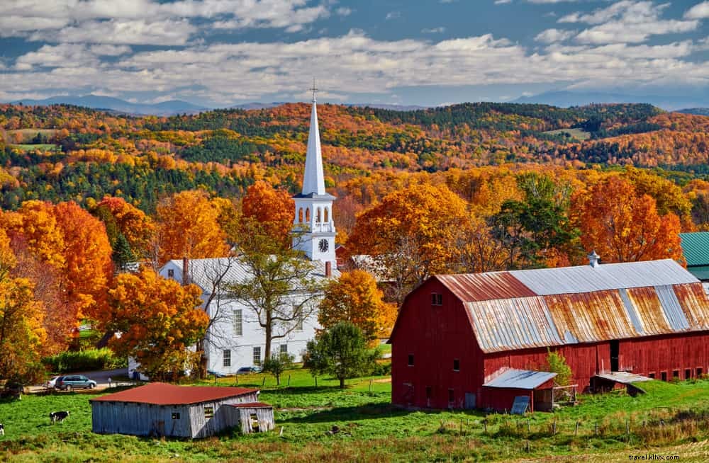 Top 21 de los lugares más bellos para visitar en Vermont 