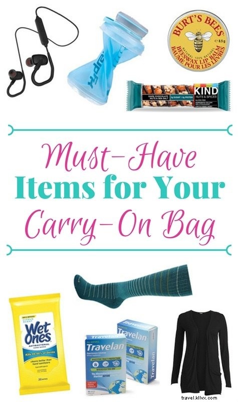 6 articles indispensables pour votre bagage à main 