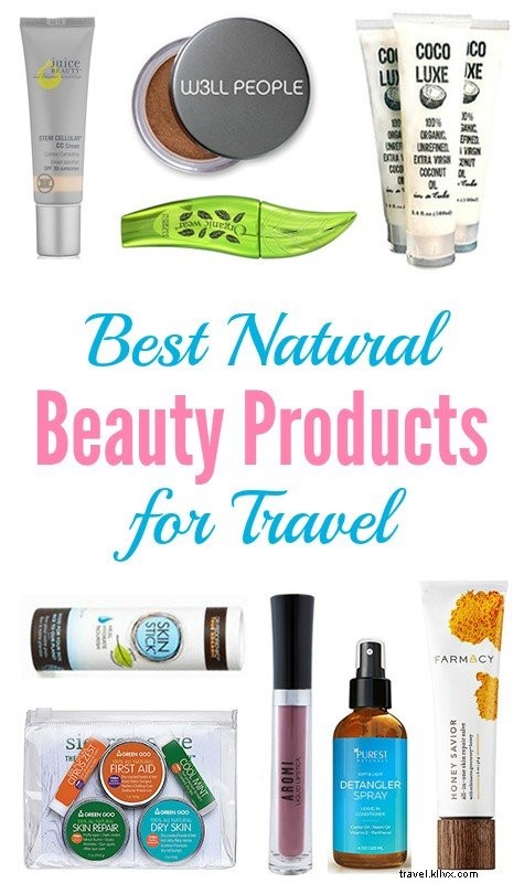 Los mejores productos de belleza natural para viajar 