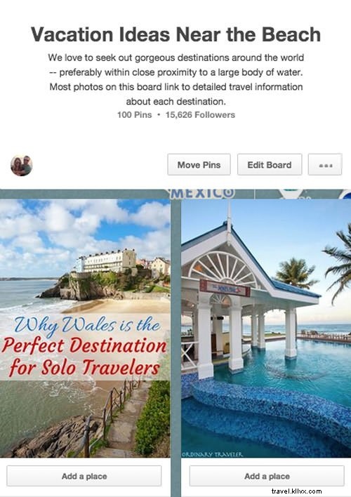 Cómo utilizar Pinterest para planificar sus próximas vacaciones