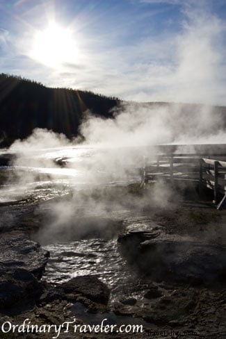 Foto di geyser del parco nazionale di Yellowstone