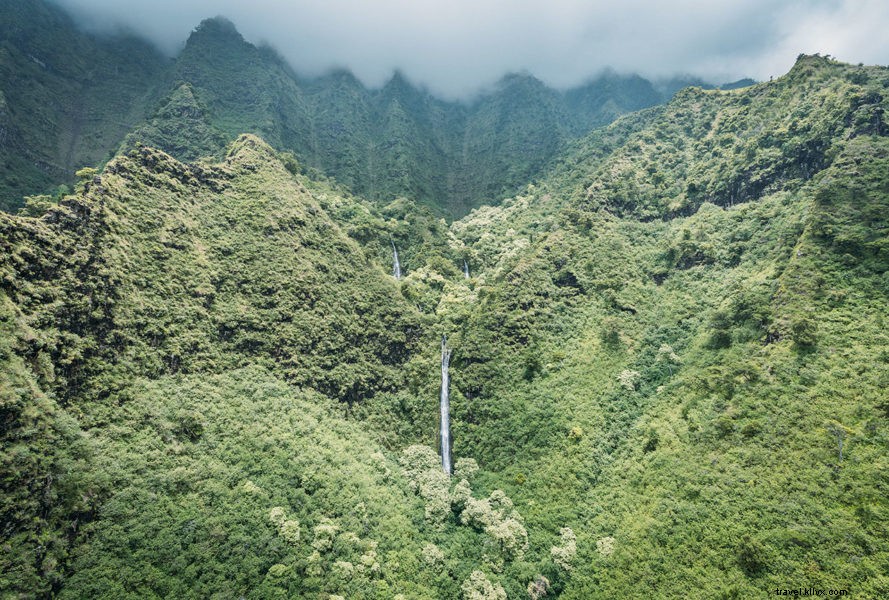 Visites en hélicoptère de Kauai sur la côte de Na Pali (portes fermées !)