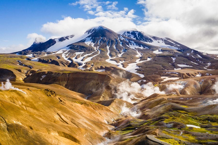 Senderismo Área geotérmica de Kerlingarfjöll (tierras altas de Islandia)