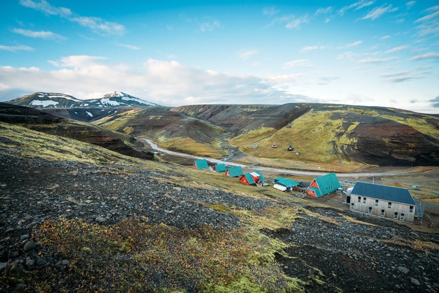 Kerlingarfjöll地熱地帯（アイスランド高地）のハイキング