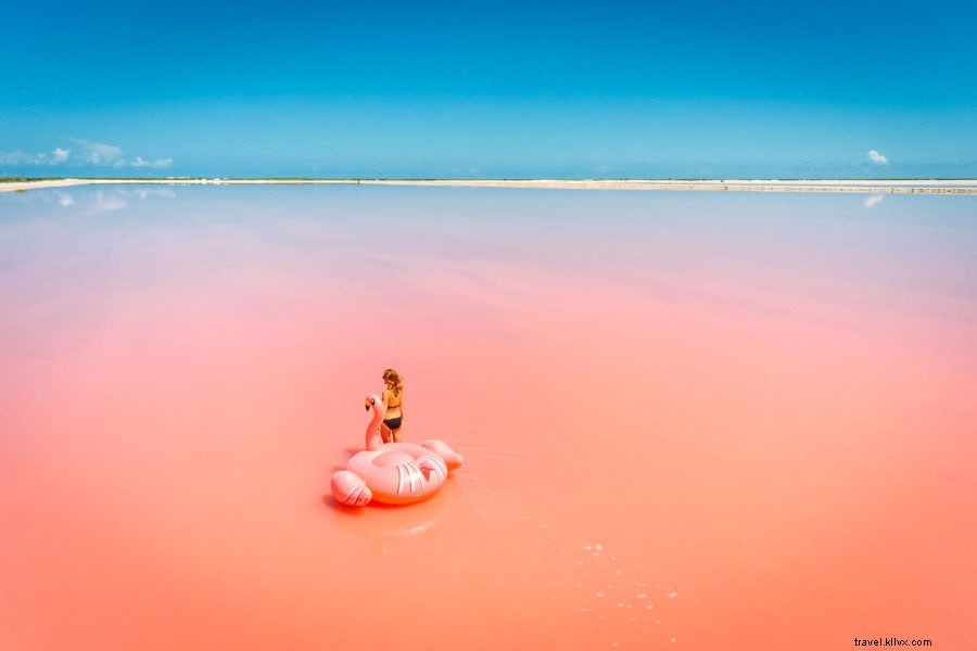 Os incríveis lagos rosa de Las Coloradas, no México