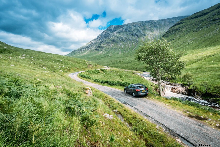 スコットランド高地の運転：山、 ロッホ、 とグレン！