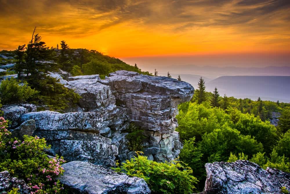 16 tempat terindah untuk dikunjungi di Virginia Barat
