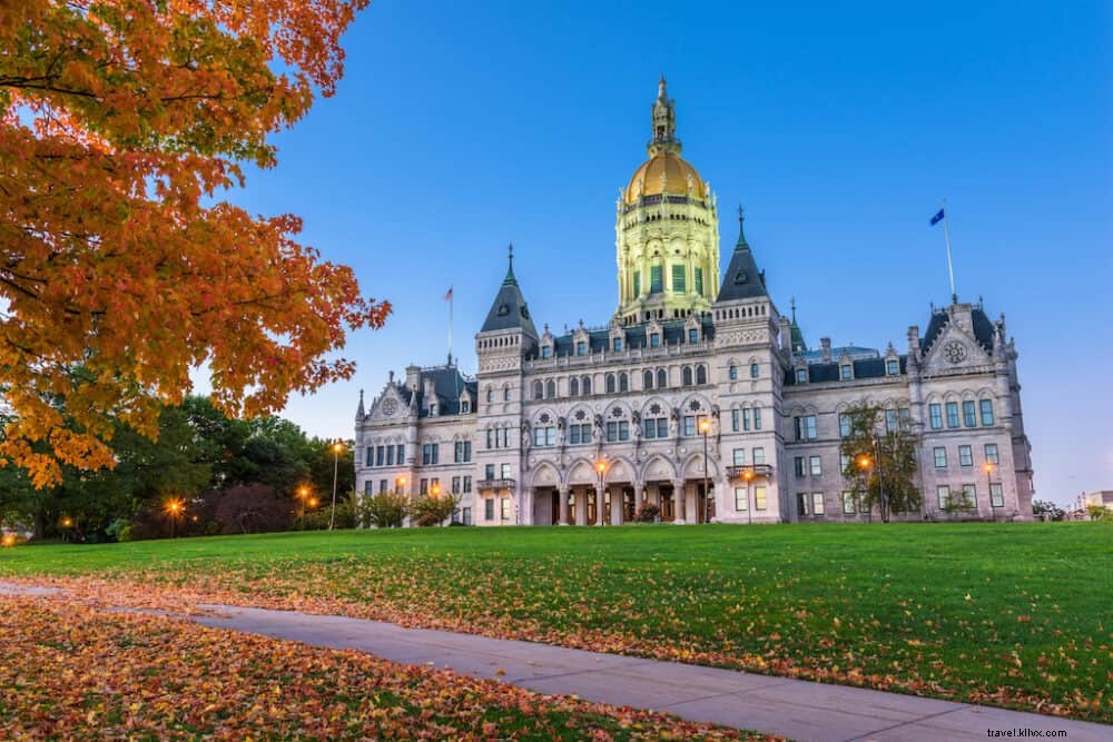 18 tempat terindah untuk dikunjungi di Connecticut