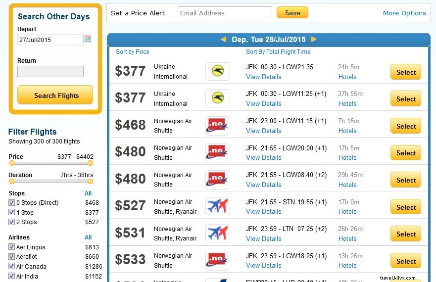 Quiero ese vuelo:una nueva herramienta que te ayuda a encontrar la tarifa aérea más barata