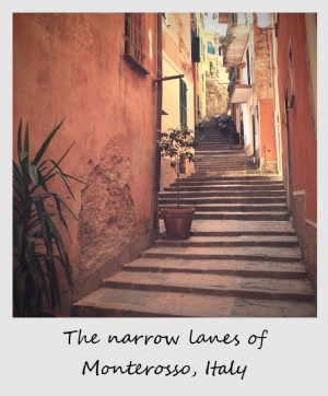 Polaroid minggu ini:Jalur sempit Monterosso al Mare, Italia
