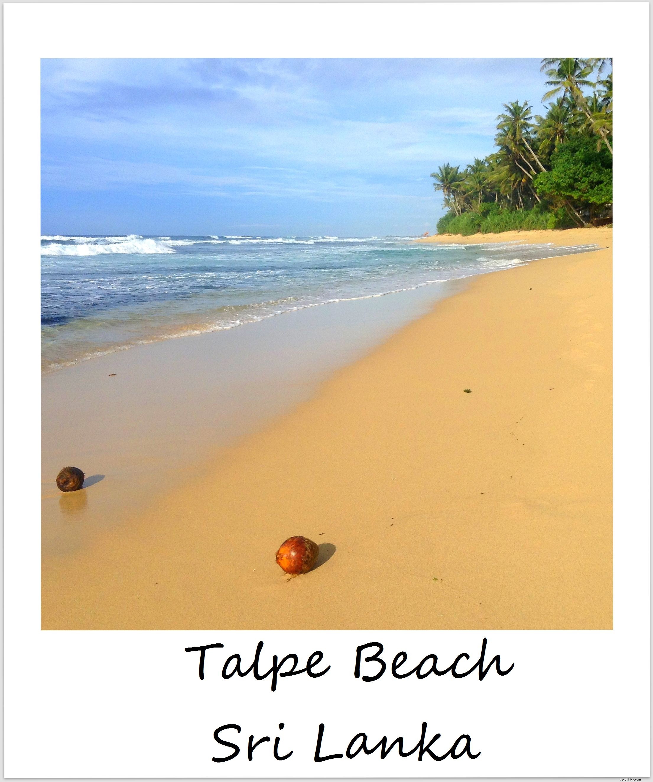 Polaroid de la semaine :la plage au Sri Lanka